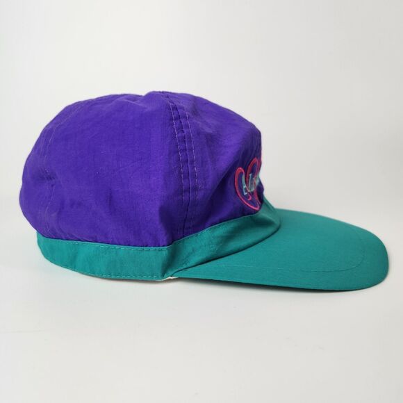 Vtg 80s Alaska Hat Retro Streetwear Futurism Hiphop Urban Trucker Colorblock 90s - Picture 2 of 7